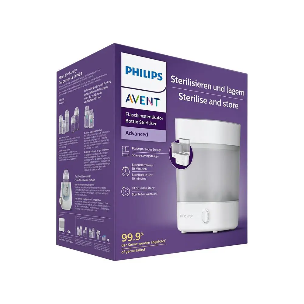 Philips Avent Stérilisateur électrique à vapeur, stérilisation en 10 minutes