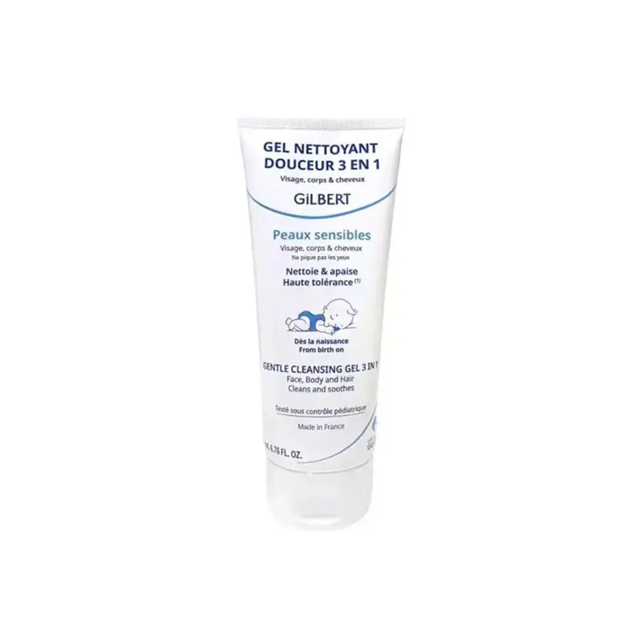 Gilbert Gel nettoyant douceur 3 en 1 bébé 200ml