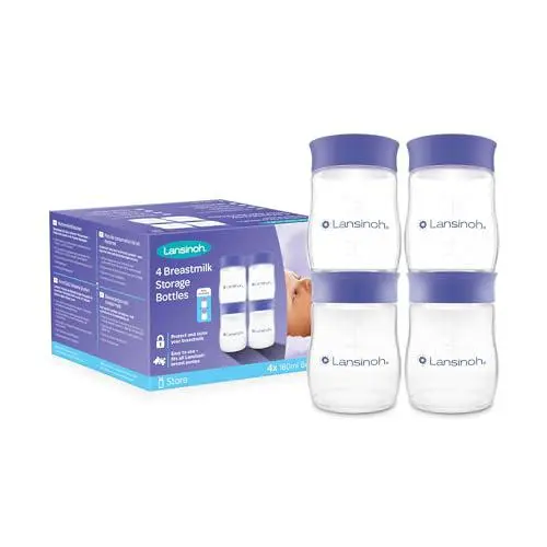 Lansinoh Pots de Conservation de Lait Maternel 4x160ml