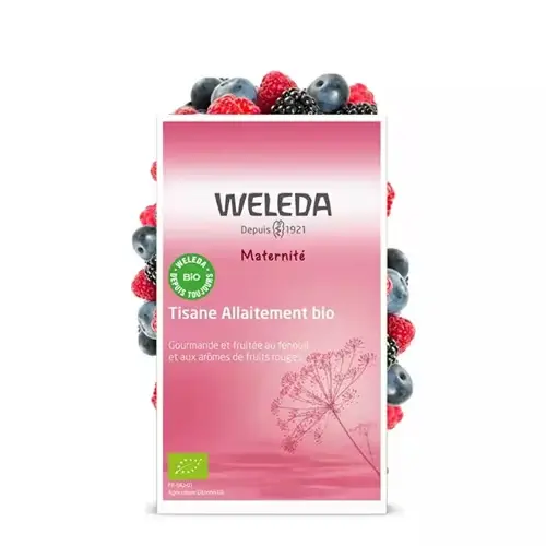Tisane Allaitement Weleda Maternité Fruits Rouges Bio 20 sachets