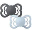Bibs Lot de 2 Sucettes Supreme Silicone Symétrique Taille 2 (6-18 mois)
