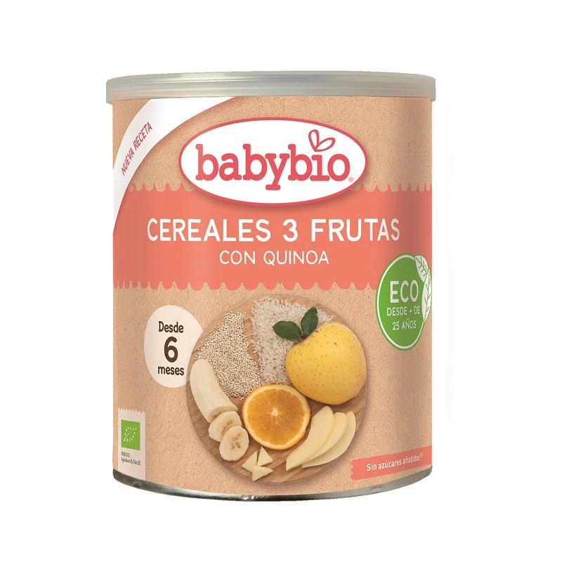 Babybio - Céréales 3 Fruits +6mois 220g