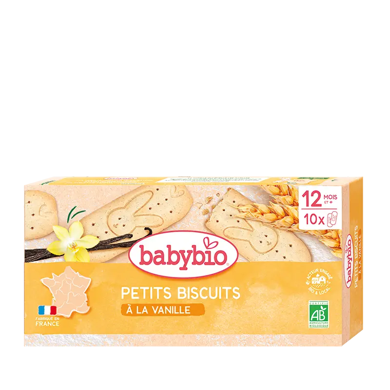 BABYBIO PETIT BISCUIT VANILLE +12mois 160G
