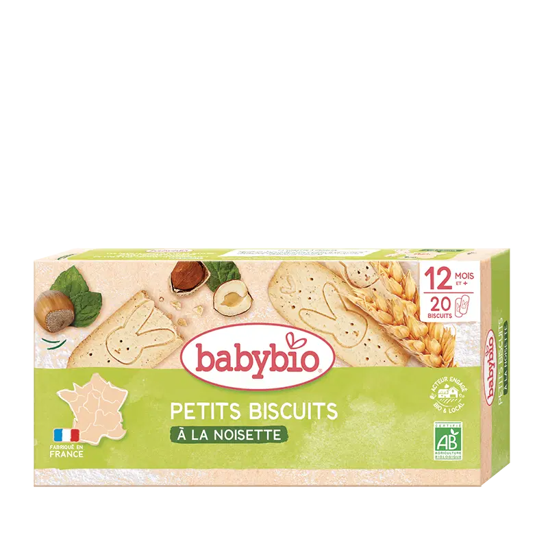 BABYBIO PETIT BISCUIT NOISETTE 160G