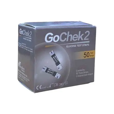 شرائط اختبار نسبة السكر في الدم GoChek2 - 50 قطعة