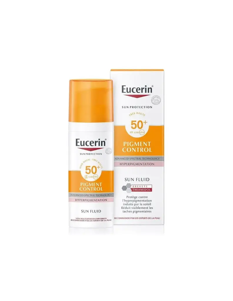 EUCERIN ECRAN SUN Fluide Contrôle des Pigments Visage SPF50+ | Flacon 50 ml