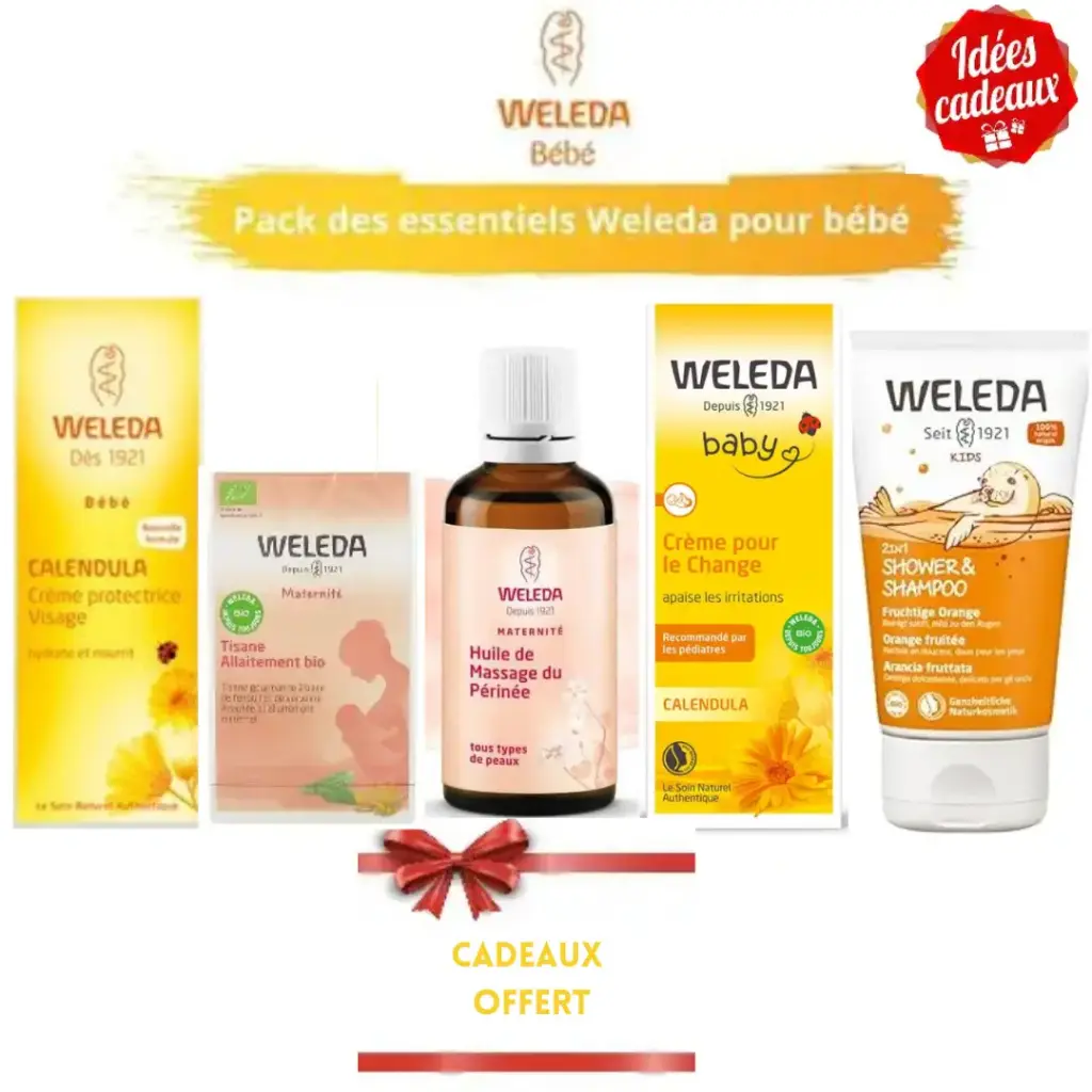 PACK DES ESSENTIELS WELEDA POUR BEBE & Maman