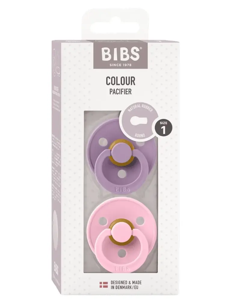 Bibs Lot de 2 Sucettes Rondes Taille 1 (0-6 mois)