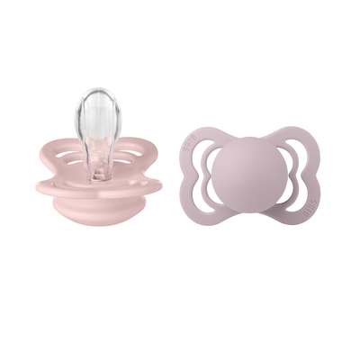 Bibs Lot de 2 Sucettes Supreme Silicone Symétrique Taille 1  (0-6 mois)