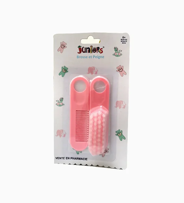 Juniors brosse et peigne Simple Rose (Rose)
