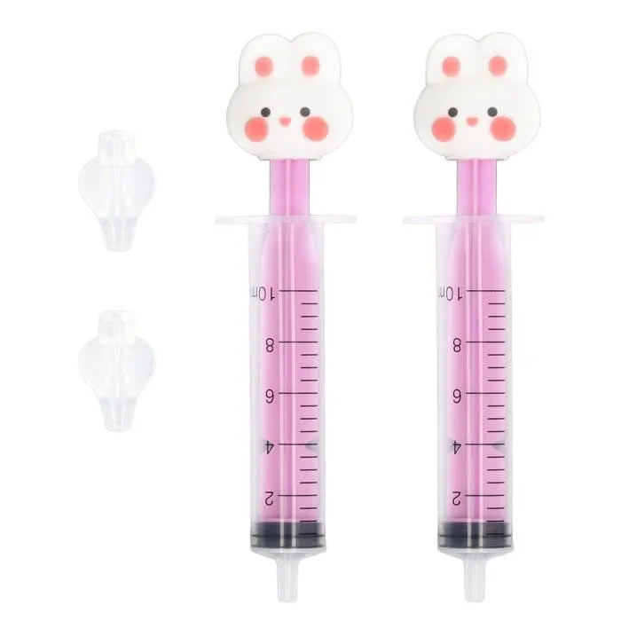 Lot de 2 Seringues Bébé pour Lavage Nasal Lapin