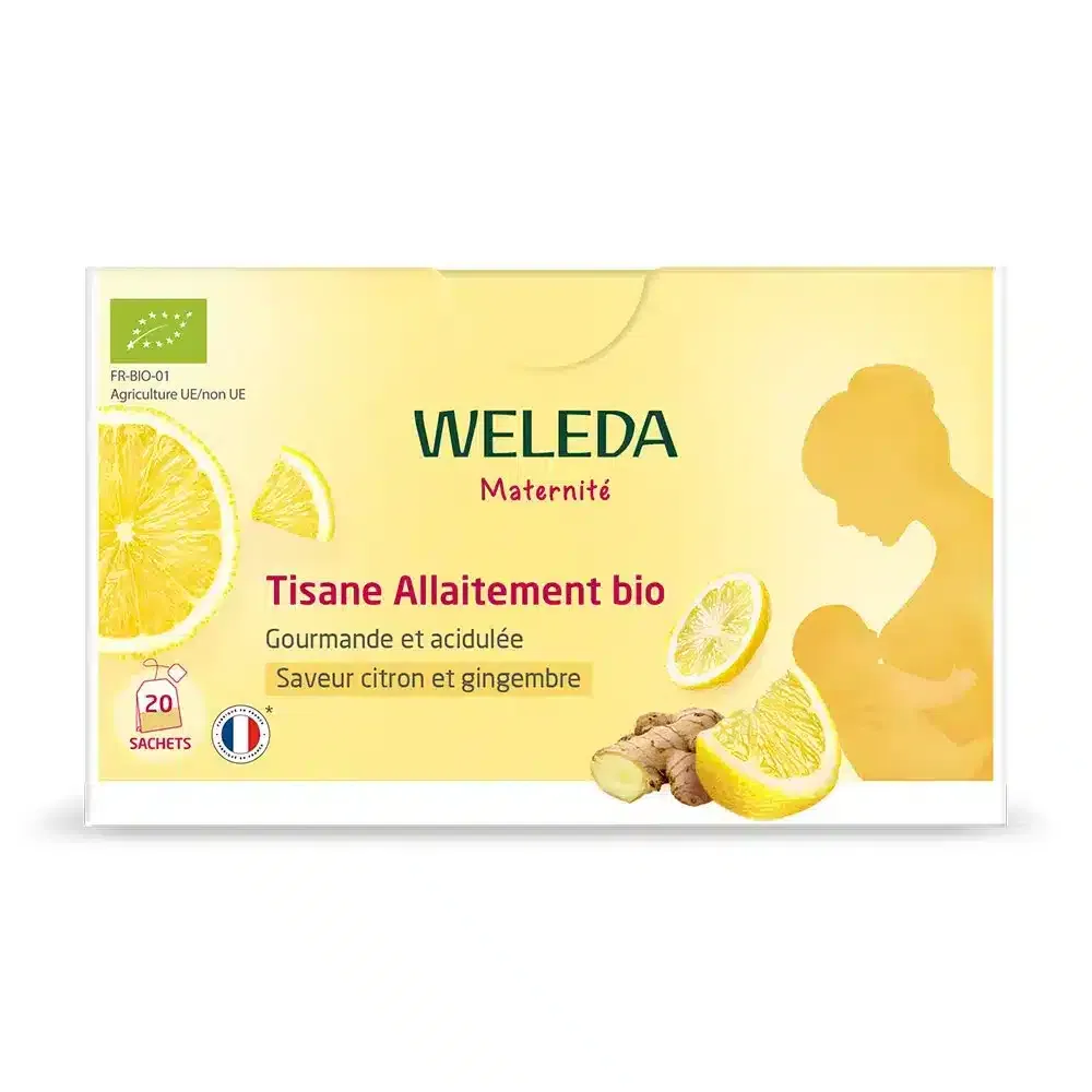Tisane Allaitement Weleda Maternité Citron & Gingembre Bio 20 sachets