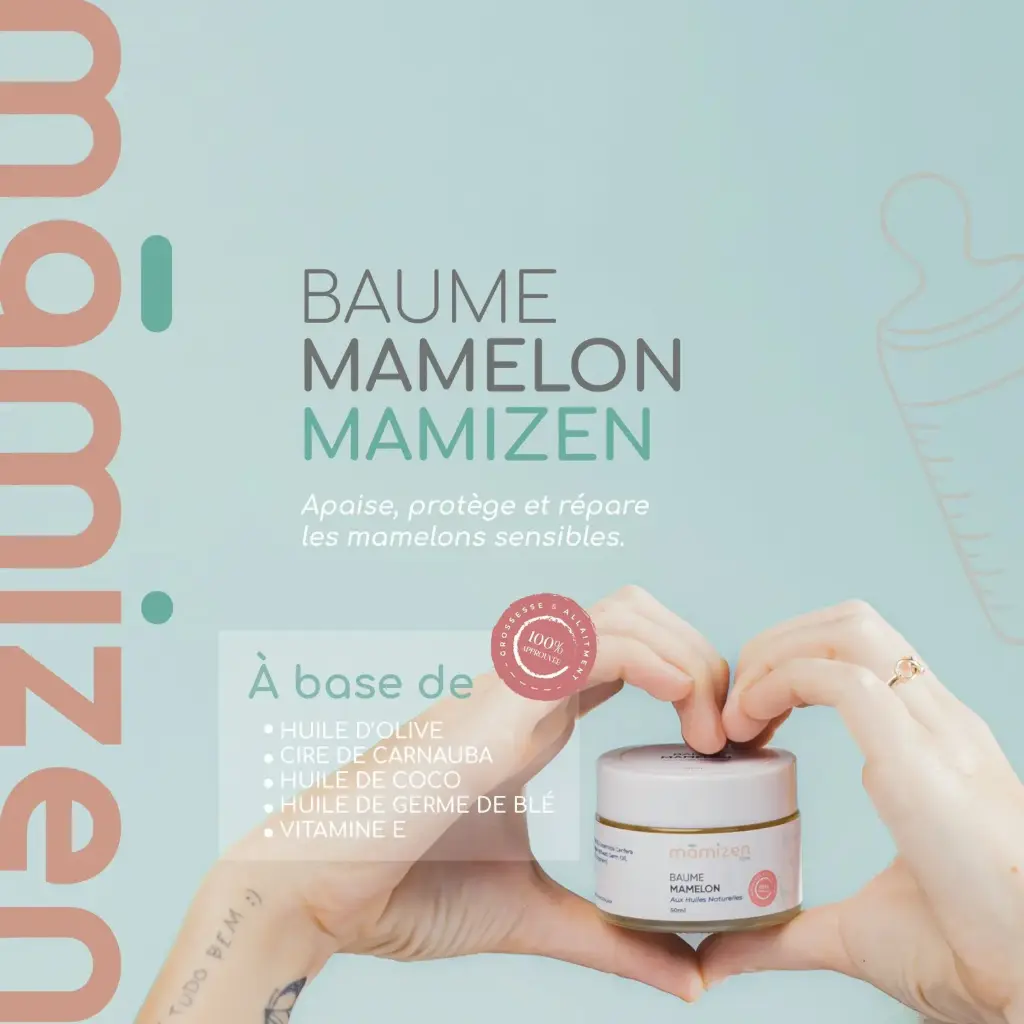 Mamizen Baume mamelon a base de huiles naturelles 50ml