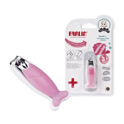 Farlin coupe ongles poisson Rose