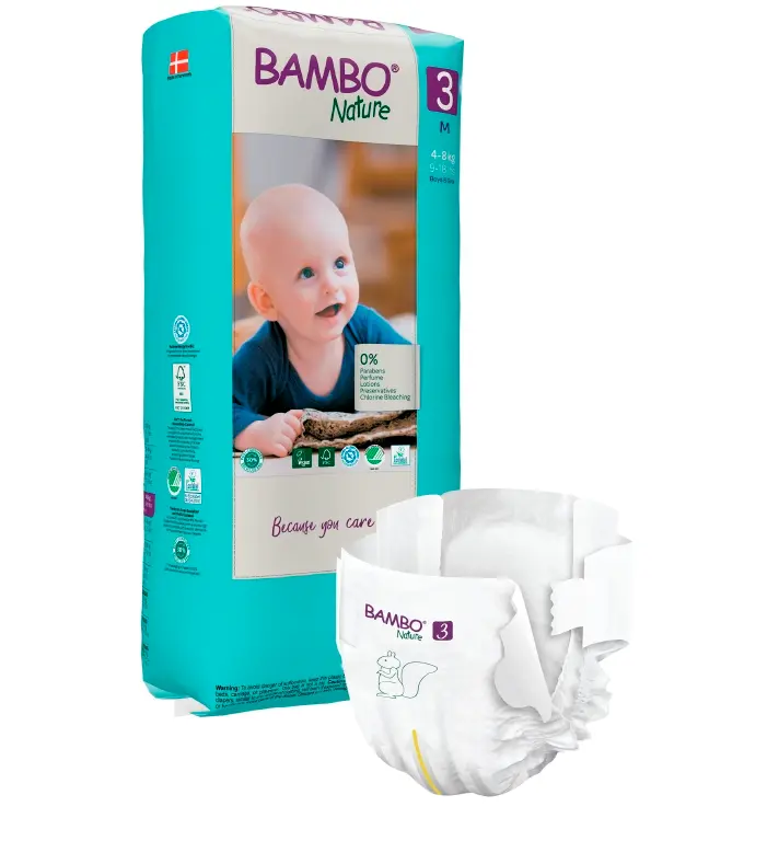 BAMBO NATURE Taille 3 (4-8KG) / 52 COUCHES 