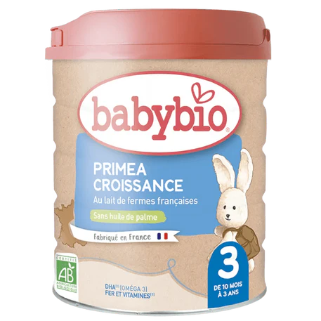 Babybio - Lait Infantile - Primea 3 ém Âge - 800g - de 10 à 36 Mois