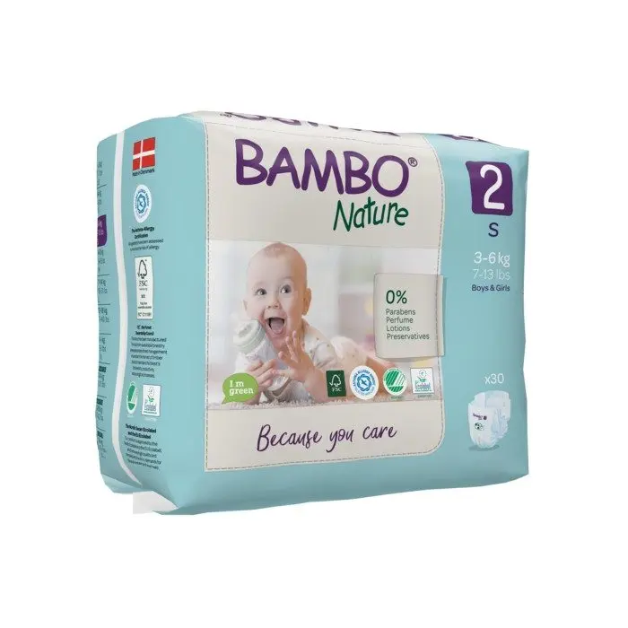BAMBO NATURE Taille 2 (3-6KG) / 30 COUCHES