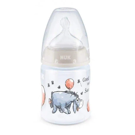 NUK First Choice +,Biberon avec Contrôle de la température 0-6 mois - 150 ml (gris)