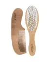 Dr Brown’s Ensemble Peigne doux et Brosse en Bois