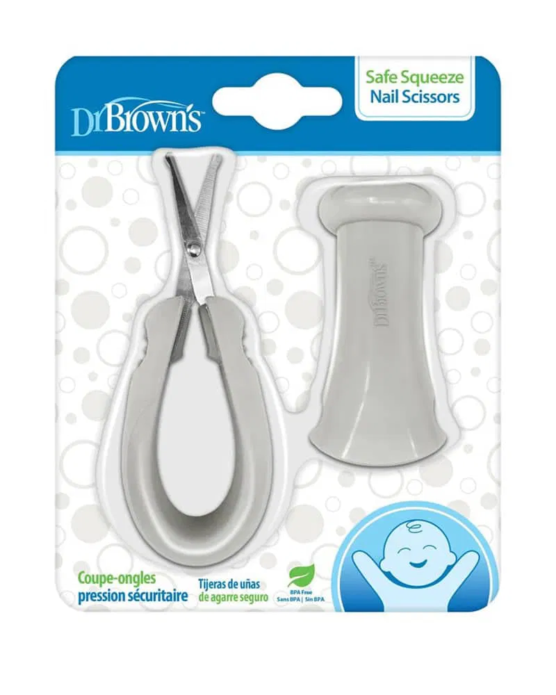 Dr. Brown’s Ciseaux à ongles avec étui de sécurité