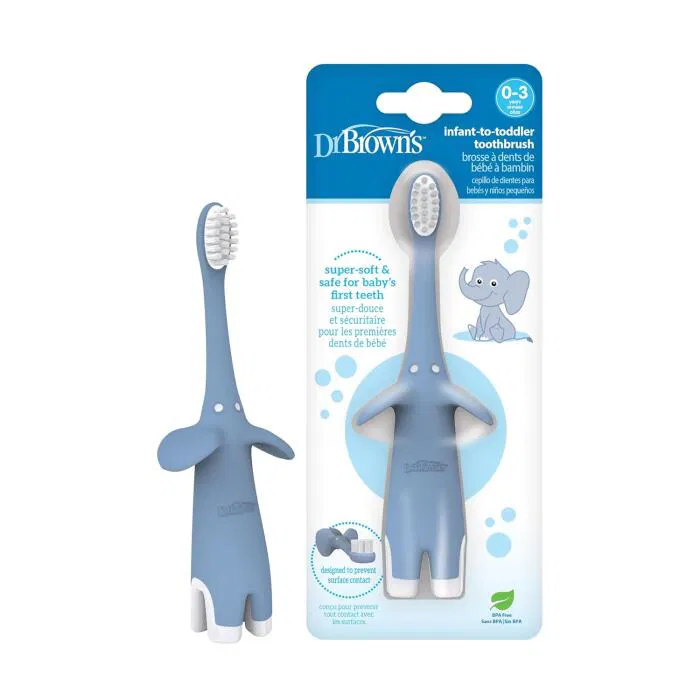Dr. Brown’s Brosse à dents 0-3A – Bleu