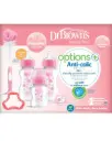 Dr Brown’s Pack cadeau Anti-colique à Cole large – Rose