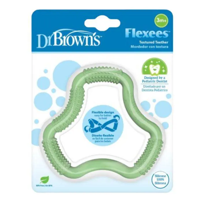 Dr. Brown's Anneau de dentition Flexees Friends Vert 3M+ 