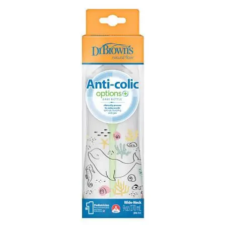 Dr. Brown’s Biberon anti-coliques Col Large – Baleine 270ml