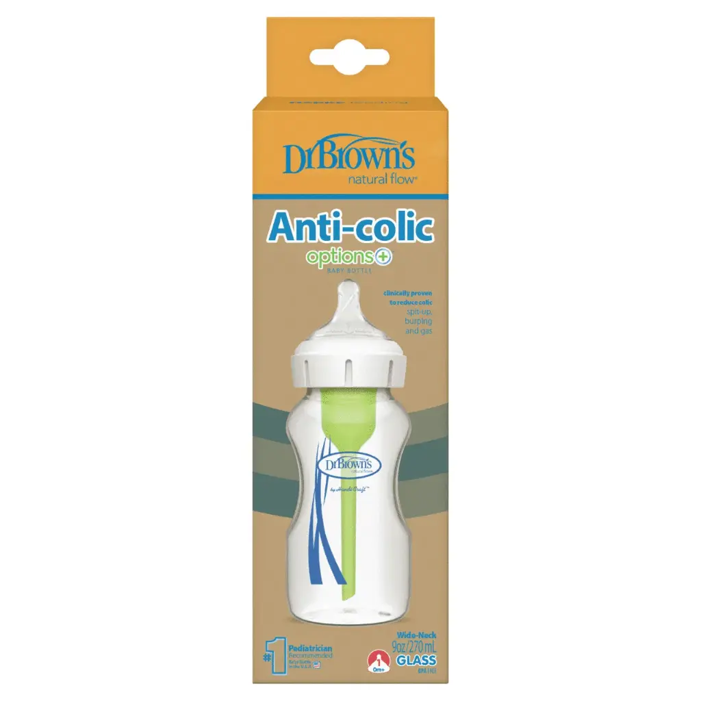 Dr. Brown’s Biberon anti-coliques Col Etroit  En Verre 270ml  