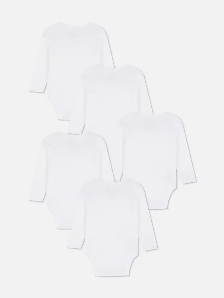 Lot de 5 bodys à manches longues