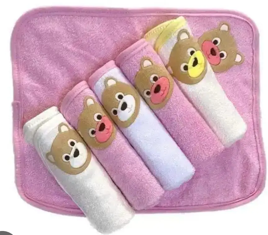 Serviette pour Bébé Ourson | 1 unité (Blanc)