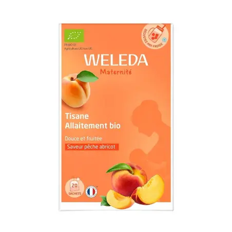 Weleda الأمومة والرضاعة الطبيعية شاي الأعشاب الخوخ العضوي 20 كيس