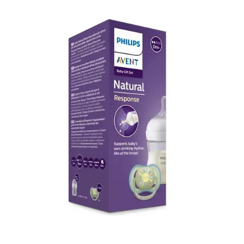 Coffret découverte - PHILIPS AVENT - Natural 3.0 - Biberon 260ml + Sucette Ultra Air 0-6M 