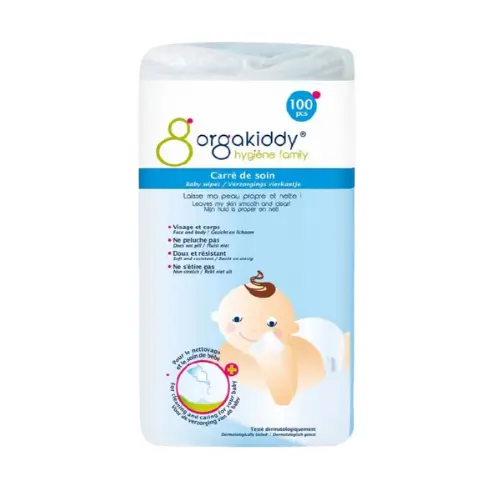 Carrés de Soin Non Tissés x100 | Orgakiddy 