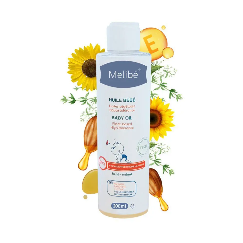 Huile de massage pour bebe  200ml pour Bébé | Melibé