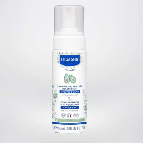 Shampooing pour Nourrisson en mousse Croute de lait  150 ml | Mustela