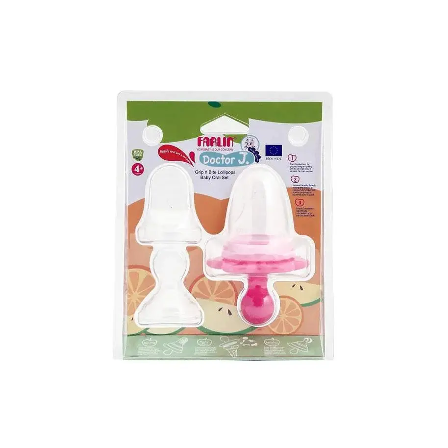 Suettes Ensemble Oral pour bébé Doctor.J Grip 4 m+ Rose | Farlin