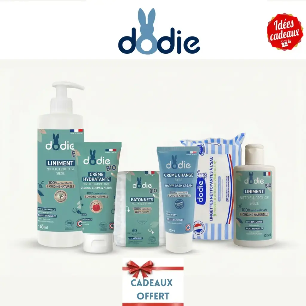 PACK DES ESSENTIELS DODIE POUR BEBE AVEC UN SAC DODIE OFFERT