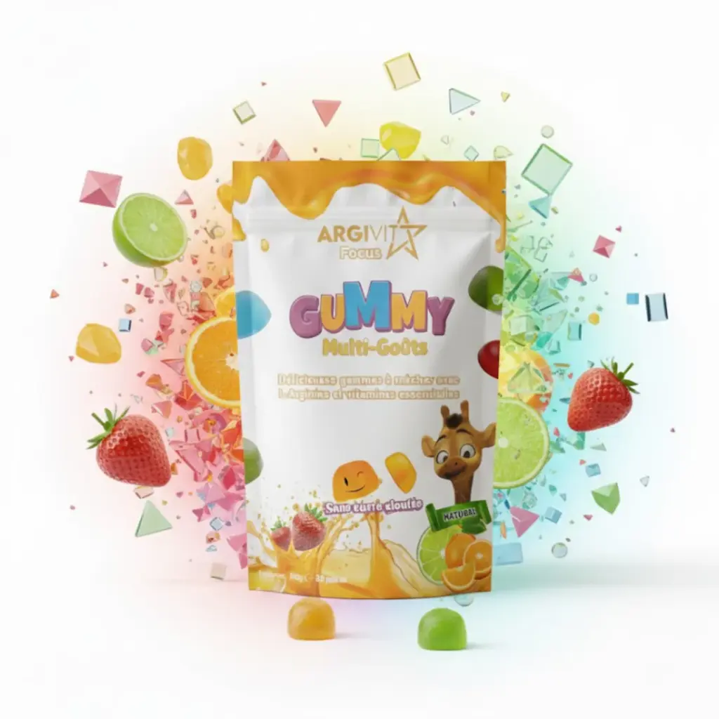 ARGIVIT FOCUS GUMMIES™ Nutrition intelligente pour une croissance équilibrée cure de 1 mois