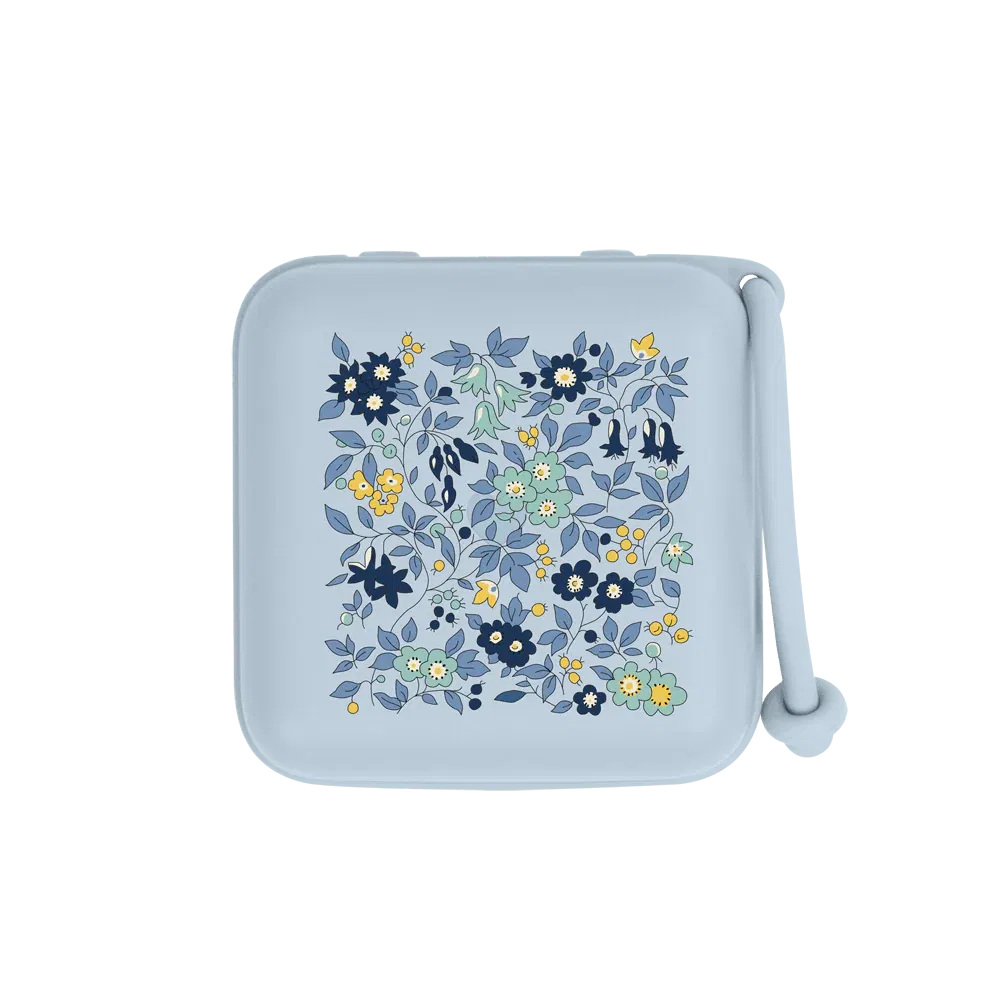 Boite à tétine BIBS - Eloise Chamomile Lawn Baby Blue
