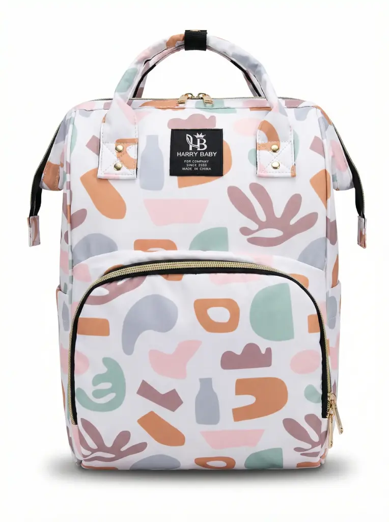 Sac à dos à langer multifonction avec poches biberons