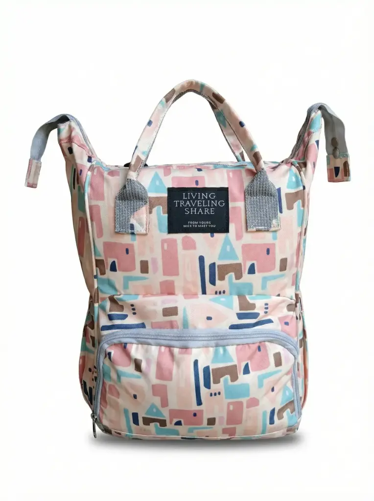 Sac à dos à langer multifonction avec poches pour biberons