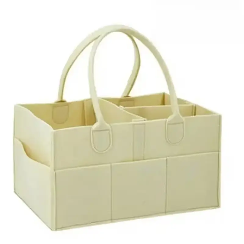 Sac organisateur pour bébé à compartiments multiples Jaune