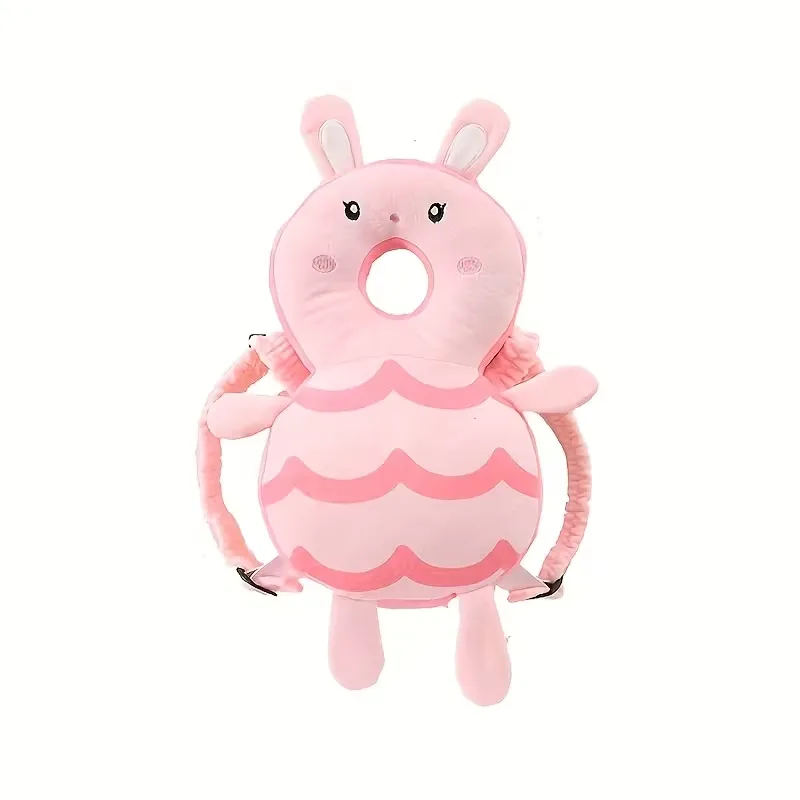 Protège Tête Coussin de Sécurité pour Bébé Rose Rayé