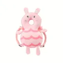 Protège Tête Coussin de Sécurité pour Bébé Rose Rayé