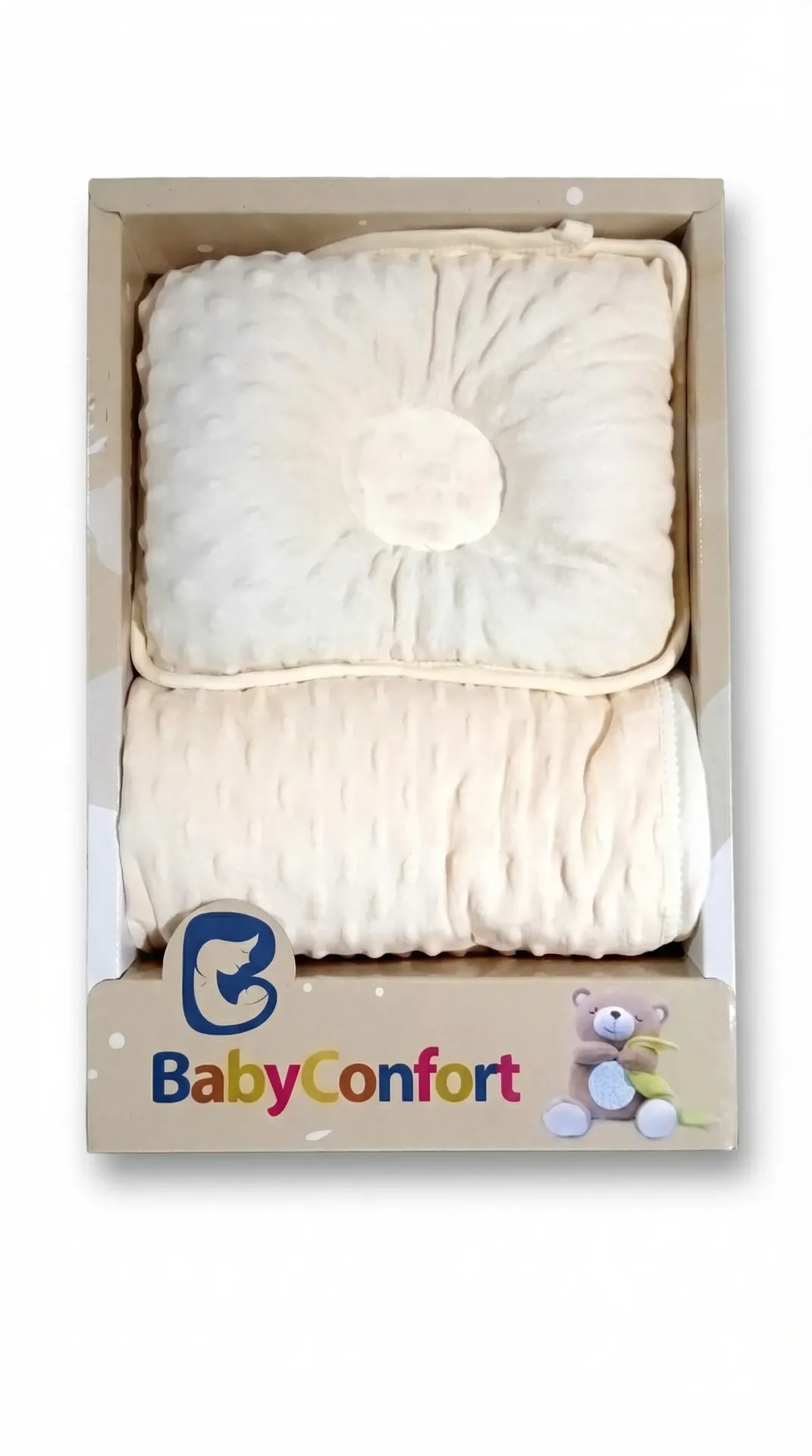 Couverture Pour bébé Avec Oreiller repose tete | BabyConfort  Beige