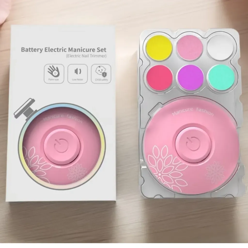 Lime Ongle électrique 6 en 1 pour Bébé, enfants tous âges et Adultes | Rose