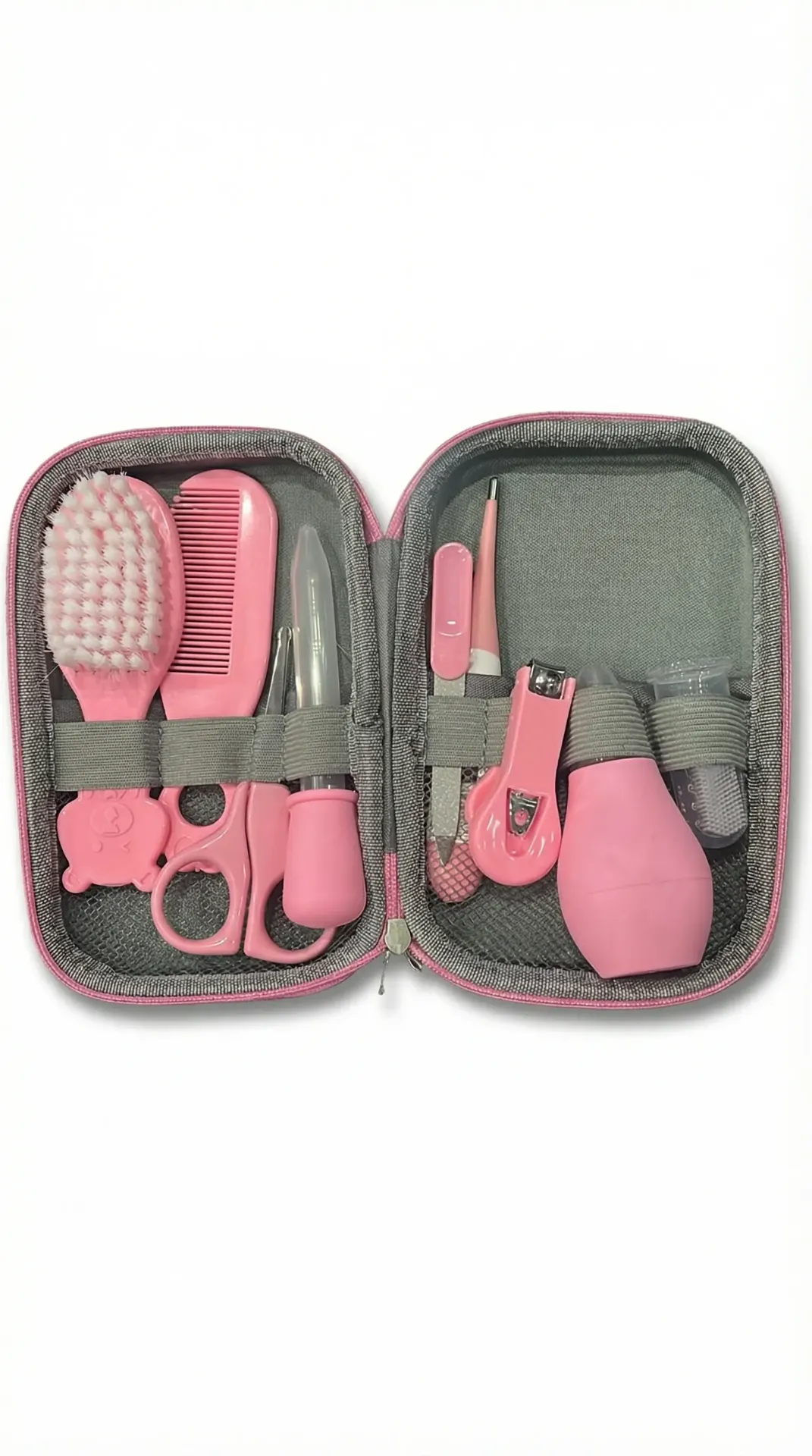 Trousse de soin pour bébé Rose 9 pièces