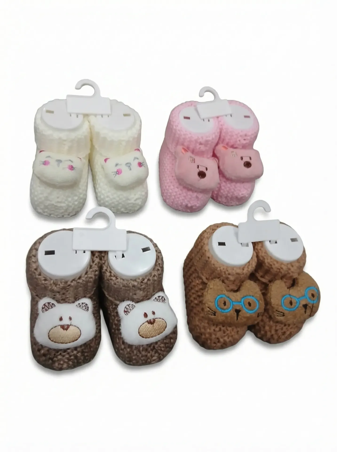 Chaussons Pour Bébé en Laine (Marron)