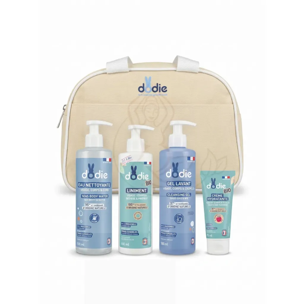 Coffret Dodie : 4 Produits de Soin et son Sac OFFERT